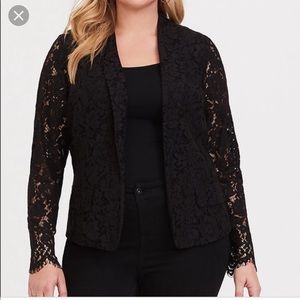 Torrid Black Lace Blazer - NWT